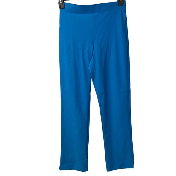 IC COLLECTION Stretch Woven Slim Leg Slit Hem Ankle Pants SM NWT - Picture 3 of 6